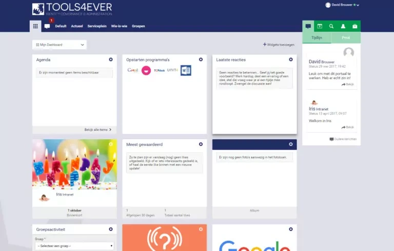 Integratie HelloID Access Management van Tools4ever binnen Iris Intranet van Triptic