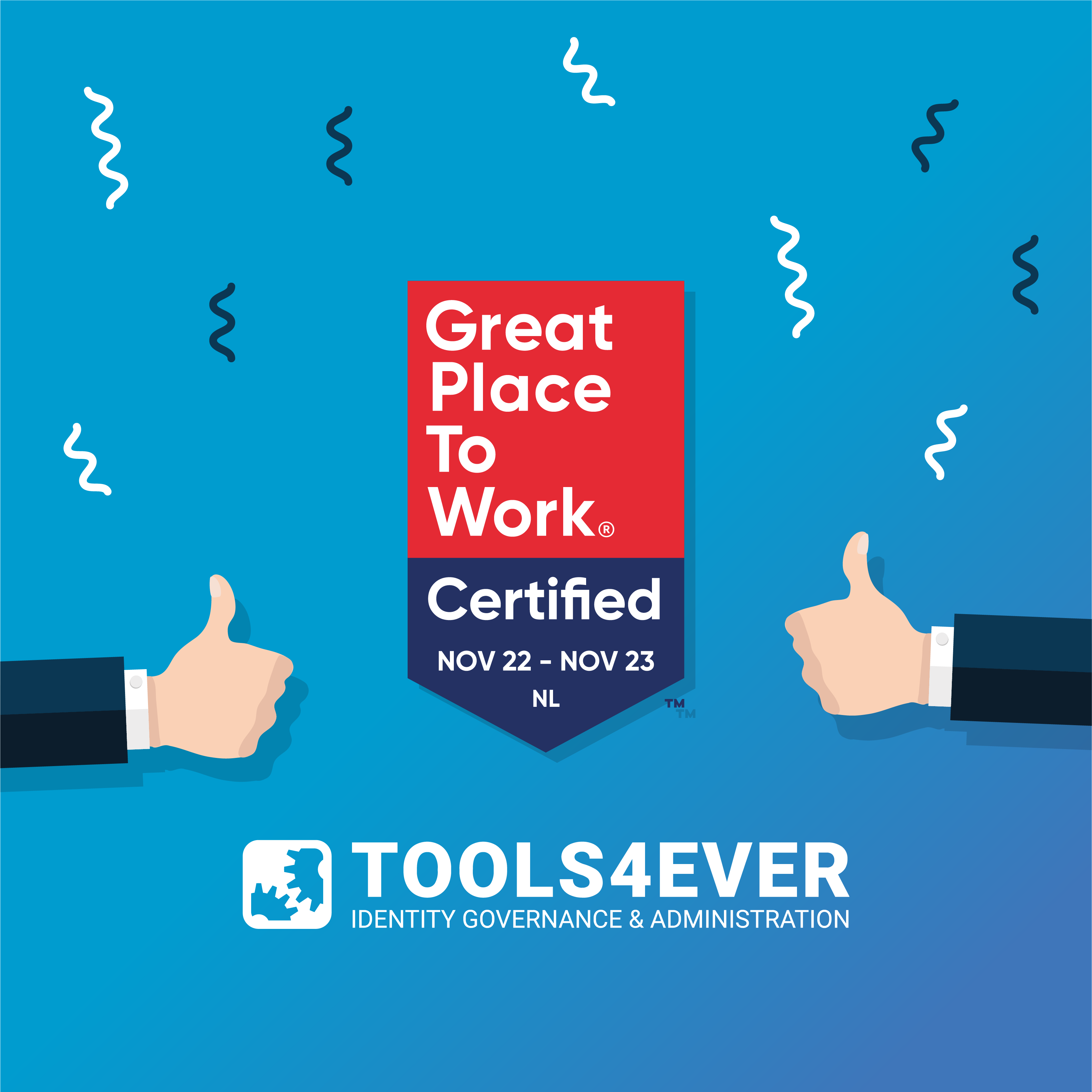 Tools4ever is gecertificeerd als Great Place to Work